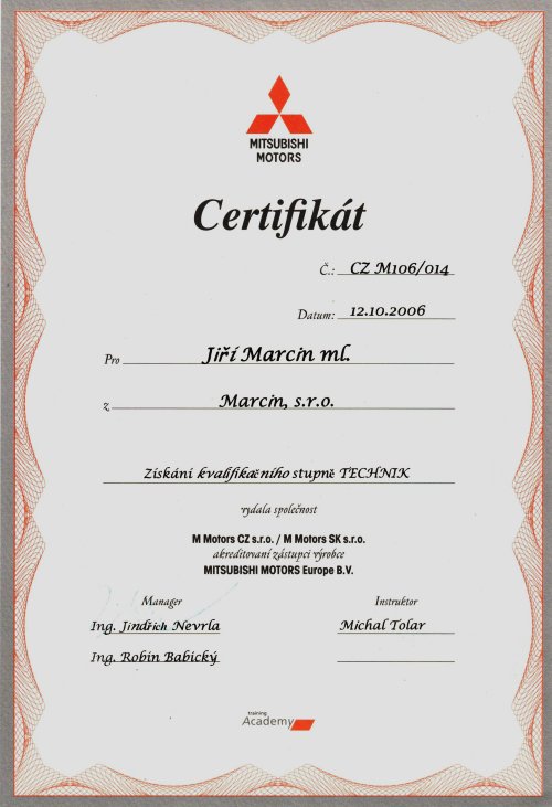 Certifikát 03