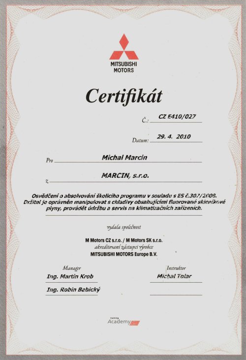 Certifikát 05