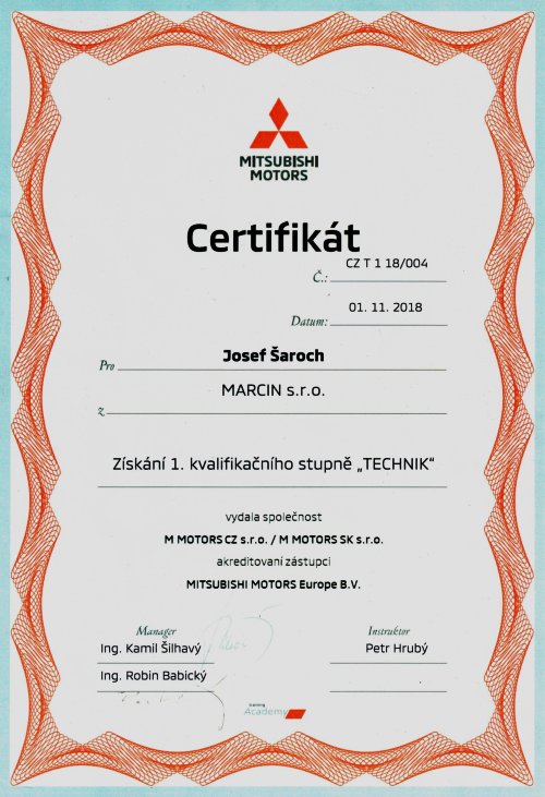 Certifikát 11