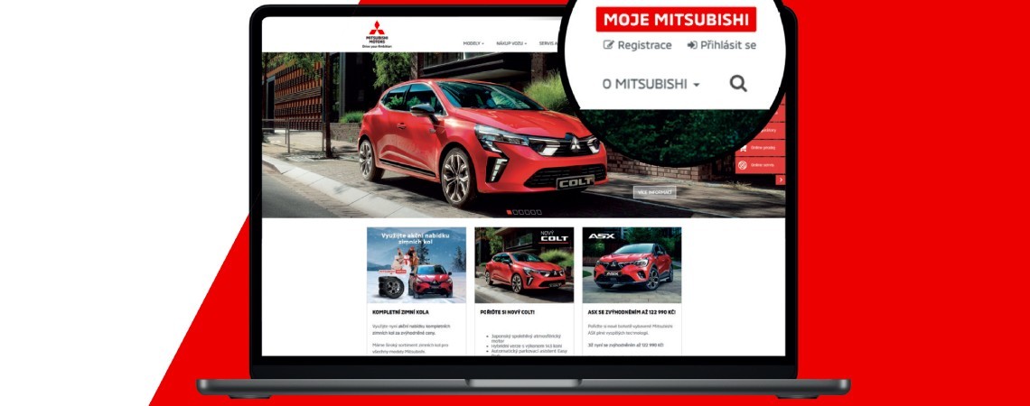 Aplikace Moje Mitsubishi